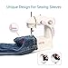 dilib Mini Sewing Machine with Extension Table - Double Speed Portable Electric Sew Machine with Foot Pedal - Upgrade 201 Version for Kids, Beginners, Travel Use