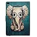 iPad 9.7 2017 / Air/Air 2 Case, LittleMax(TM) Ultra Slim PU Leather Lightweight Case Flip Folio Stand Smart Cover with Auto Wake/Sleep for Apple iPad 9.7 Inch 2017, Air 1 2 - # Elephant