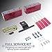 Wellmax 12V LED Trailer Lights Kit, Attachable tail lights for RV, marine, boat, trailer, camper, Low Profile Submersible and waterproof