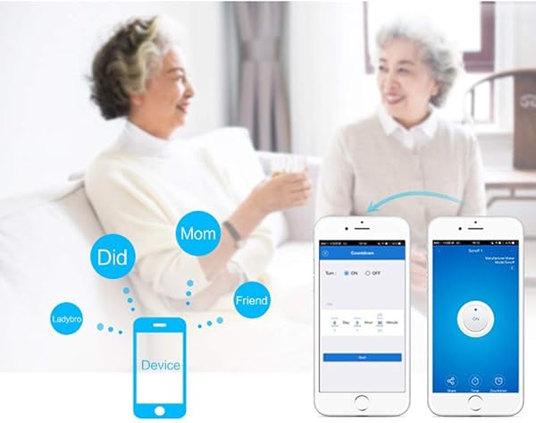 Funien Smart Home Switch Smart Home Wireless Switch WiFi Gestin de mltiples Dispositivos teledirigidos