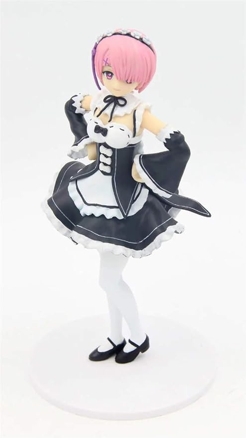 Amazon Co Jp ゼロドラムメイド服pvcアニメ漫画ゲームキャラクターモデル像フィギュア玩具グッズ装飾ギフトアニメファン Adie ホーム キッチン