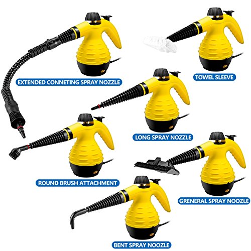 Handheld Steam Cleaner, Lovin Product HIGH-PRESSURE Chemical Free Steamer; ALL IN ONE; ETL LISTED; Removing Grease, Stains, Mold and more for Home, Auto, Patio