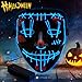 YXwin Purge Mask Light up LED Halloween Mask for Adults Men Women Boys Girls