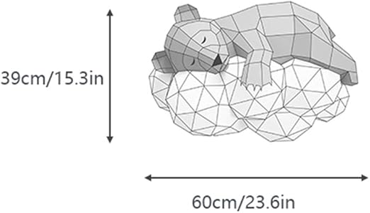 Dgftc 2 Diy Papercraft Animal Paper Model 3d Origami Decoracion De