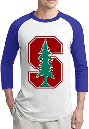 ReBorn Stanford S Logo University Men's Custom Raglan T-shirt RoyalBlue M