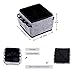 Onlyeasy Makeup Organizer Cosmetic Storage - Foldable Drawer Organisers for Creams Lotions Jewelry with 4 Cells 8 Pockets, Set of 2, Black, 8MXAS4P2