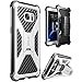 Galaxy S7 Edge Case, i-Blason Prime [Kickstand] Samsung Galaxy S7 Edge 2016 Release [Heavy Duty] [Dual Layer] Combo Holster Cover case with [Locking Belt Swivel Clip] (White)