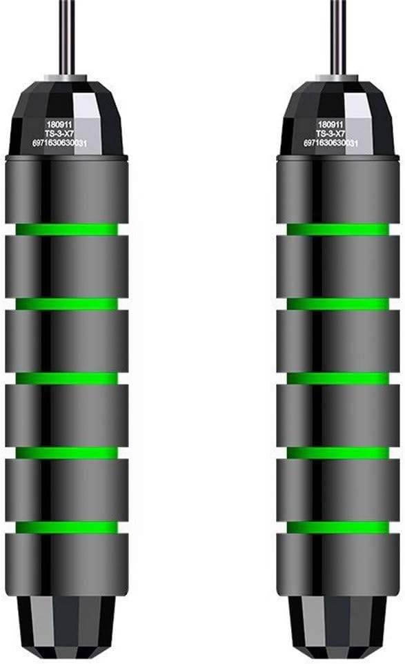 Adjustable Soft Beaded Jump Rope, Weighted Speed Crossfit Skipping Rope with Ball Bearing Exercise Fitness Workout Out,Length Adjustable Jump Rope for Women Or Men Gift