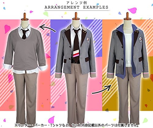 富士達 国内配送 コスプレ衣装 イベント A3 私立花咲学園高校 制服風衣装 エースリー 摂津万里 佐久間咲也 ジャケットネクタイyシャツパンツベルト の５点セット Isho 31m M B079jm5s63 碓氷真澄 コスチューム