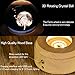 Amperer 3D Crystal Ball Music Box Dandelion Luminous Rotating Musical Box with Projection LED Light and Wood Base Best Gift for Birthday Christmas (6# Dandelion)