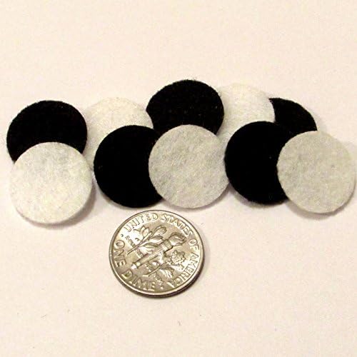 AromaWear Replacement Pads for Aromatherapy Essential Oil Diffuser Necklace - Washable 5/8" Pads - Pack of 25