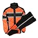 Nex Gen Men's Orange/Blk/Grey Motorcycle Rain Suit Water Resistant SH233102 (XL)