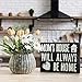 JennyGems - Mom's House Will Always Be Home - Wooden Mom Quote Saying Box Sign - Sentimental Gift - Mom Sign - Presents for Mom - Mom Gifts - Mother's Day Gift for Mom and Grandma - Mom Plaque