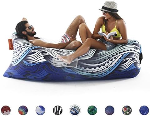 NewNomad inflatable lounge chair, airsofa, inflatable lounger, ideal for music festival and camping, inflatable air lounger.