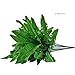 Gtidea 2pcs Artificial Silk Grass Persian Leaves Plants Bridal Home Garden Office Floor Restaurant Wedding Decor Green