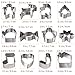 Christmas Cookie Cutters Set 12 Pieces Stainless Steel Cookie Cutter Set for Baking -Gingerbread Men,Christmas Tree,Snowflake, Candy Cane, Stocking,Mitten