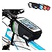 Azaker Top Tube Bike Frame Bag LECCER Super Light Cycling Bicycle Front Bag Pannier Single Pouch for up to 5.7 inch Cellphone Phone
