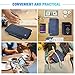 Vemingo Family Passport Holder RFID-Blocking Travel Wallet Ticket Holder Document Organizer with Zipper for Women Men, Fits 5 Passports