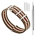 CIVO Watch Bands Premium Ballistic Nylon Watch Strap Stainless Steel Buckle (Linen/Army/Crimson, 18mm)
