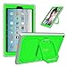 Fintie Case for Amazon Fire HD 10 (7th and 9th Generations, 2017 and 2019 Releases) - [Tuatara Magic Ring] 360 Rotating Multi-Functional Grip Carry Cover w/Built-in Screen Protector, Green