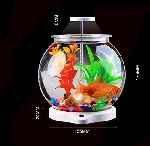 SUNSUN Aquarium Kit Desk Fish Tank Contains 3.5L
