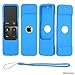 Eco-Fused Remote Control Cover Case Compatible with Apple TV (4th Generation) - 3 Pack, with Wrist Strap - Protective Non-Slip Silicone Shield - Shock Absorbing - Better Grip