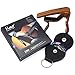 Guitar Picks Guitar Capo Acoustic Guitar Accessories Capo Key Clamp With Free 6 Pcs Guitar Picks and Black Leather Guitar Picks Holder (Wood Color)