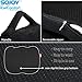 Sojoy Gel Seat Cushion for Office Chair Memory Foam Seat Pillow for Back Pain Relief,Gel Cushion for Office Chiar,Car,Home (18 x 14 x 3 inches)