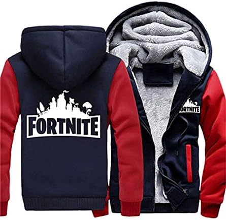 HZKLFS Mens Thick Fleece Hoodie Zipper Sweatshirt Winter Jacket with Pockets