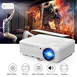 Video Projector HD LED LCD Display 200" 3900 Lumen Home Projector Support 1080P for Outdoor Indoor Movie Night, Home Cinema Theater for Cable TV Blu-ray DVD Player Laptop iPhone Smartphone HD Game