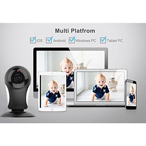 Home Security Camera System, M WAY HD 960P Wireless IP Camera Support 2.4GHz Wifi, Day/Night Vision, Indoor/Outdoor Cam for House, Baby, Pet Security BLACK - Thumbnail 7