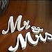 jollylife Vintage Affair MR & MRS White Wooden Letters Wedding Decoration/Present
