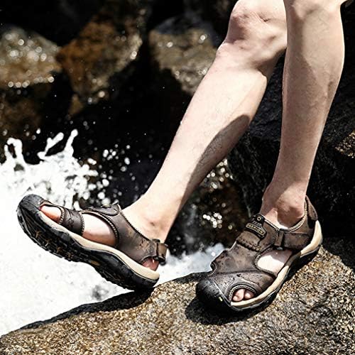 新作製品 世界最高品質人気 かかと付き メンズ カジュアルサンダル お出かけ かっこいい 車 バイク B07vff6jg4 大型家電 アウトドア サンダル 蒸れない メンズ 合わせやすい 耐衝撃 通気性抜群 厚底 正規品送料無料 ブラウン つま先保護 スポーツサンダル 激安超特価