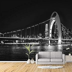 Wall Mural Charming Nightscape Removable Wallpaper Wall Sticker for Bedroom Living Room - 66x96 inches