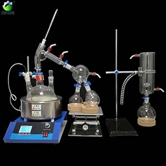 distillation apparatus lab equipment steam path short clevenger chemistry kit essential vacuum pump system type vane rotary oil 2l laboratory