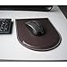 KINGFOM Leather Gaming Mouse Pad/Mat with Wrist Rest Support, Non Slip Mousepad - Large (Brown)