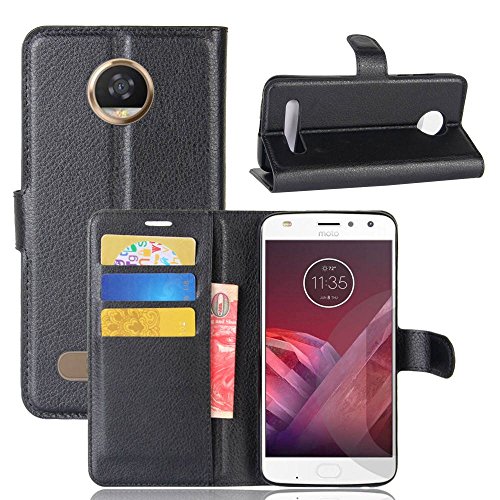 Capa Carteira Novo Moto E4 Plus 5.5 XT1773 - Preto