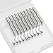 Acrux7 10 Pack Metal Deburring Blades Set, Blade Length 47 mm, High Speed Steel (Containing Cobalt for Strong Cutting), Deburring Blades Suit for Stainless Steel Burr Removing