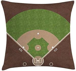 nonbrand - Funda de cojín para habitación de niños, diseño de campo de