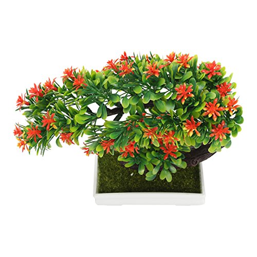CAVEEN Artificial Topiary Plants in Pot Fake Green Bonsai Tree Decoration for Home Office Desktop Unique Gift #1