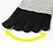 Men's Cotton 5 Finger Toe Socks Athletic Wicking Grip Crew Quarter Colored 8 Pack Size 9-12