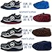 Benozit 4 Pairs Reusable Shoe Covers for Indoors, Shoe Protectors Covers, Non Slip and Washable, Fits Up for US Women's 7.5-9.5, Men's 6-9.5