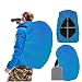 Joy Walker Waterproof Backpack Rain Cover for (15-90L) (Acqua, Middle (for 30-40L Backpack))