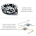 NBEADS 350 Pcs 8mm Lampwork Evil Eye Beads, 9 Colors Real Glass Turkish Beads, DIY Crafts Flat Round Handmade Evil Eye Spacer Beads with Container for DIY Bracelets Necklace Jewelry Making