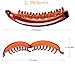 RC ROCHE ORNAMENT 6 Pcs Womens Premium Hair Plastic Banana Classic Clincher Strong Hold Ponytail Maker Styling Girls Ladies Beauty Accessory Clasp Clip, Large Brown