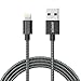 Anker 6ft Nylon Braided USB Cable with Lightning Connector [Apple MFi Certified] for iPhone 6s Plus / 6 Plus, iPad Pro Air 2 and More (Space Gray)