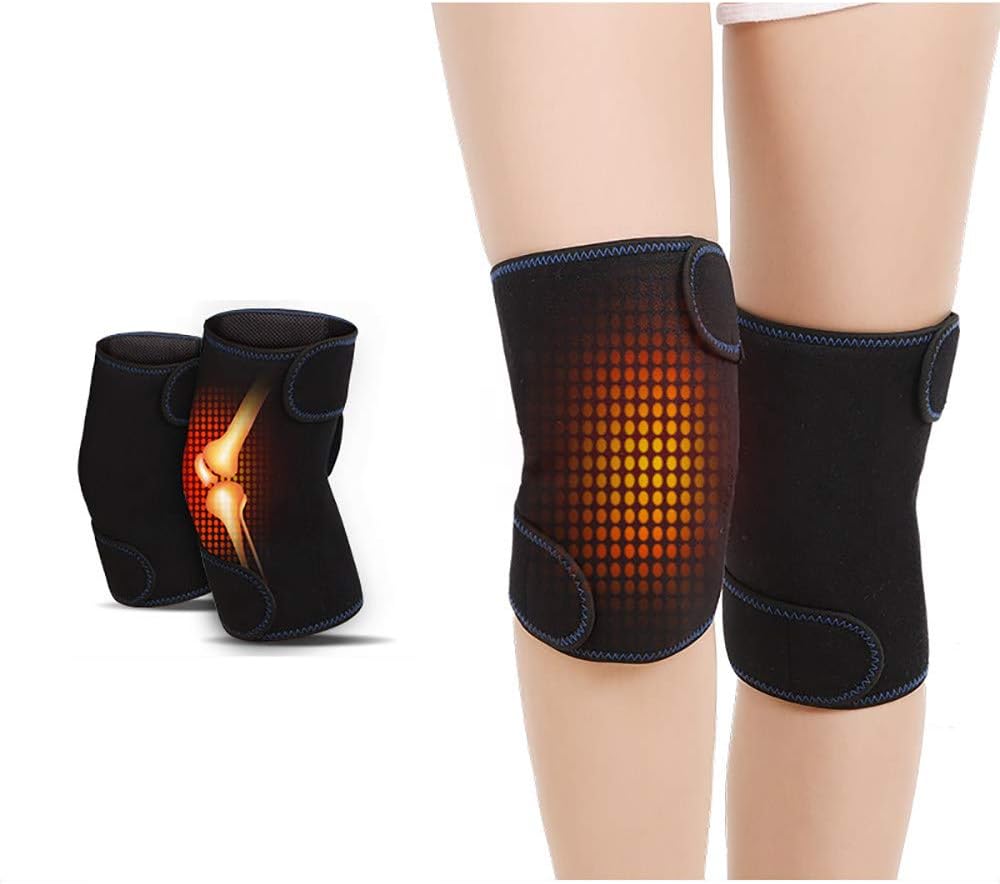 YXYXN Heating Knee Pad, Self-heating Kneepad Therapy Magnetic Therapy Knee Heating Pad for Man and Women, Relief Pain of Knee Stiff/Arthritis/Strains, for Mom/Dad/Men/Women,1 Pair
