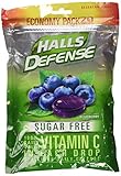 Halls Vitamin C Supplement Drop Economy Pack-Blueberry, Sugar Free-70 pc