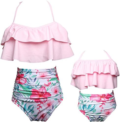 Kokowaii Fancy Mother and Daughter Swimwear Family Matching Swimsuit Girls Swimwear
