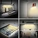 Motion Sensor Cabinet Light,GLIME Closet Light with Adjustable PIR Sensor Under Cabinet Lights Bar 20LED Portable Wireless Stick on Anywhere Night Lights Battery Rechargeable Lamp USB Easy to Install